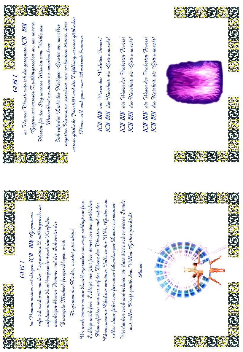 zwillingsseelen, gebete